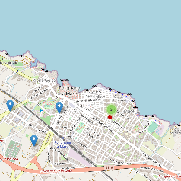 Thumbnail mappa supermercati di Polignano a Mare
