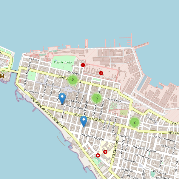 Thumbnail mappa supermercati di Taranto