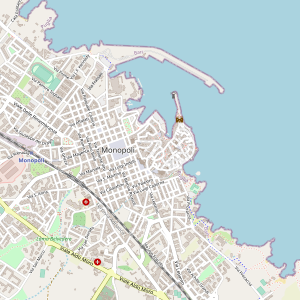 Thumbnail mappa taxi di Monopoli