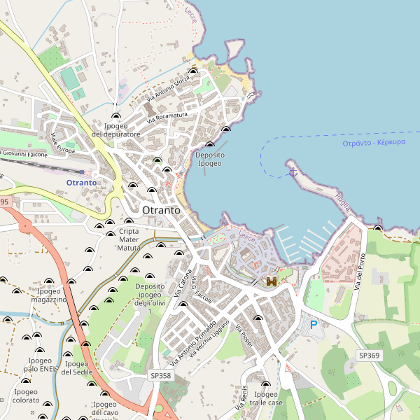 Thumbnail mappa taxi di Otranto