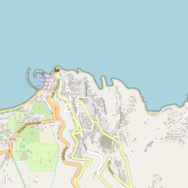 Thumbnail mappa taxi di Peschici