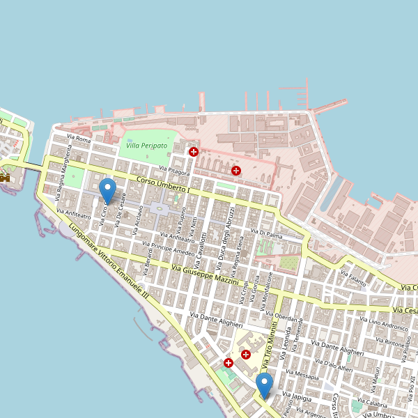 Thumbnail mappa teatri Taranto