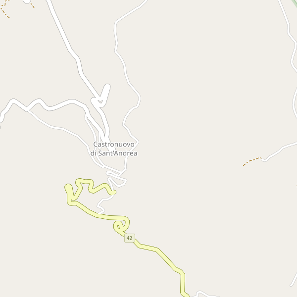 Thumbnail mappa stradale di Castronuovo di Sant'Andrea