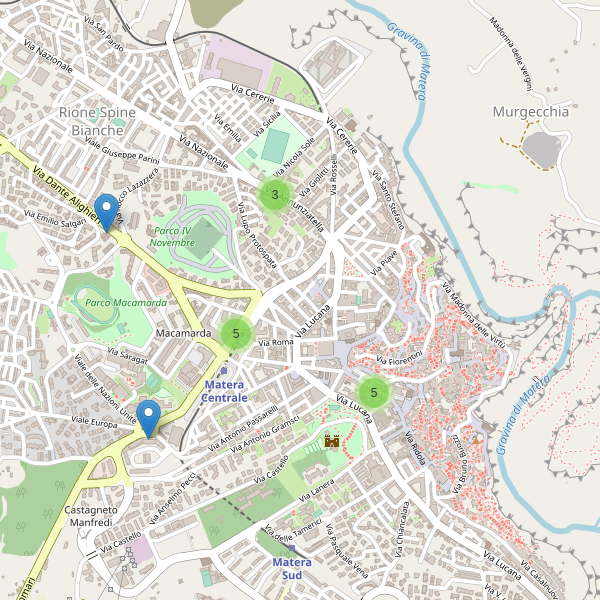 Thumbnail mappa bancomat di Matera