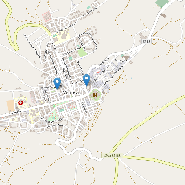 Thumbnail mappa bancomat di Venosa
