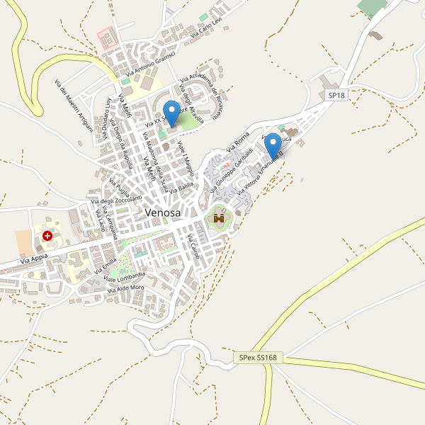 Thumbnail mappa hotel di Venosa