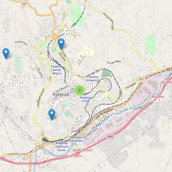 Thumbnail mappa monumenti di Potenza