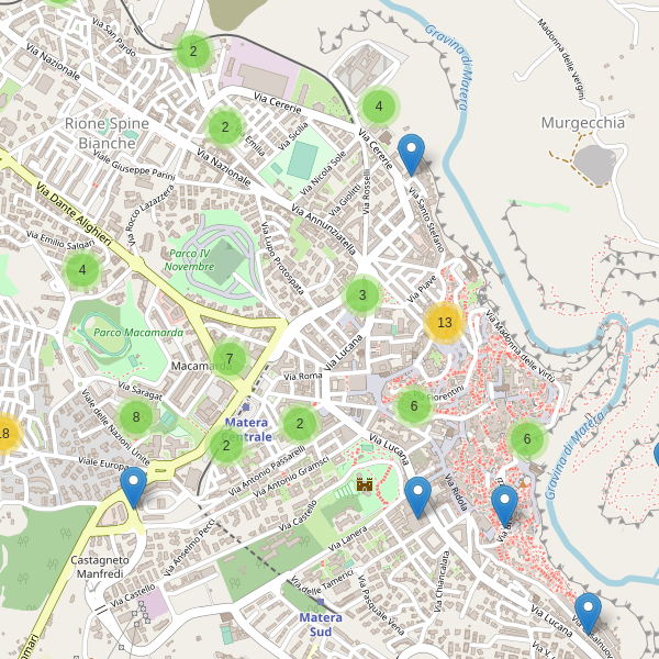 Thumbnail mappa parcheggi di Matera