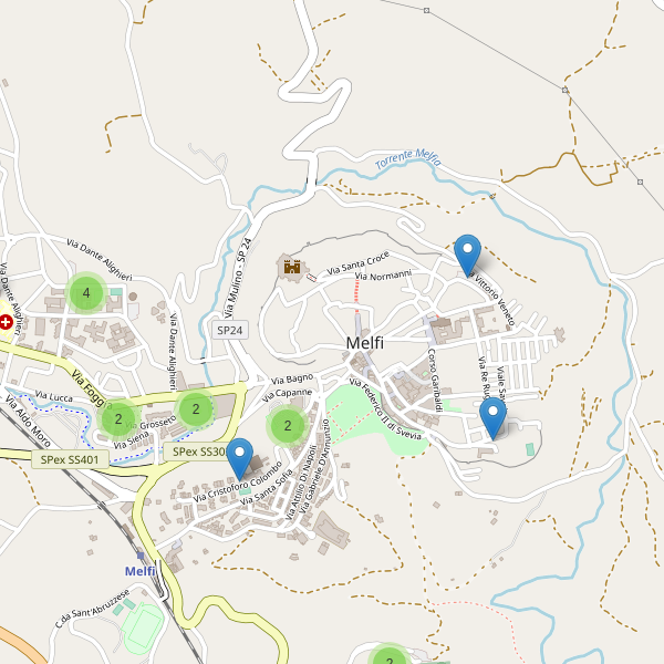 Thumbnail mappa parcheggi di Melfi