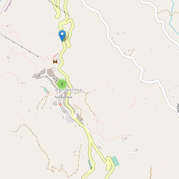 Thumbnail mappa parcheggi di Pietrapertosa