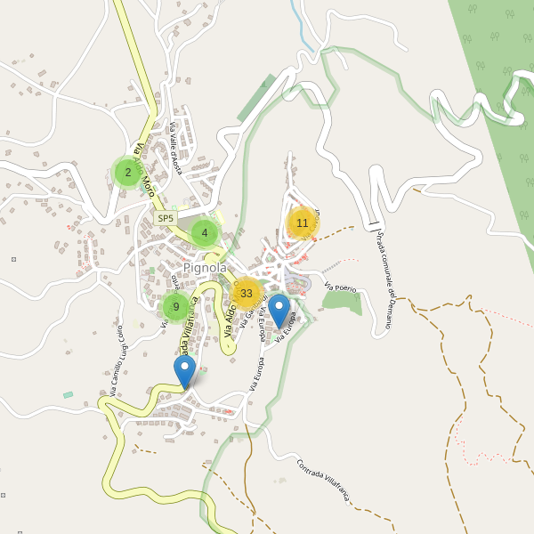 Thumbnail mappa parcheggi di Pignola