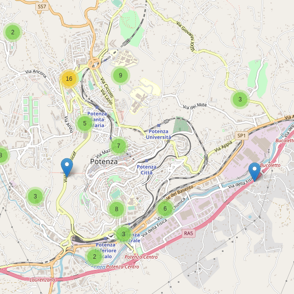 Thumbnail mappa parcheggi Potenza