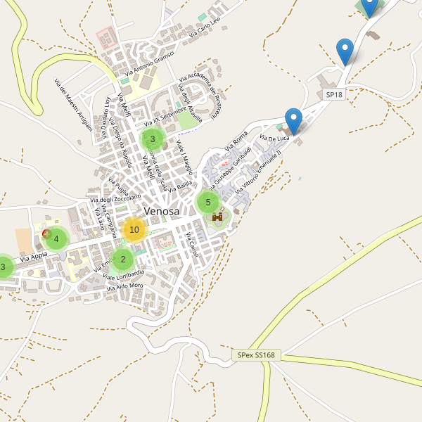Thumbnail mappa parcheggi di Venosa
