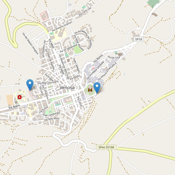 Thumbnail mappa ristoranti di Venosa