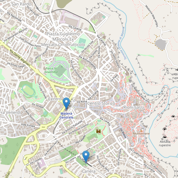 Thumbnail mappa stazioni di Matera