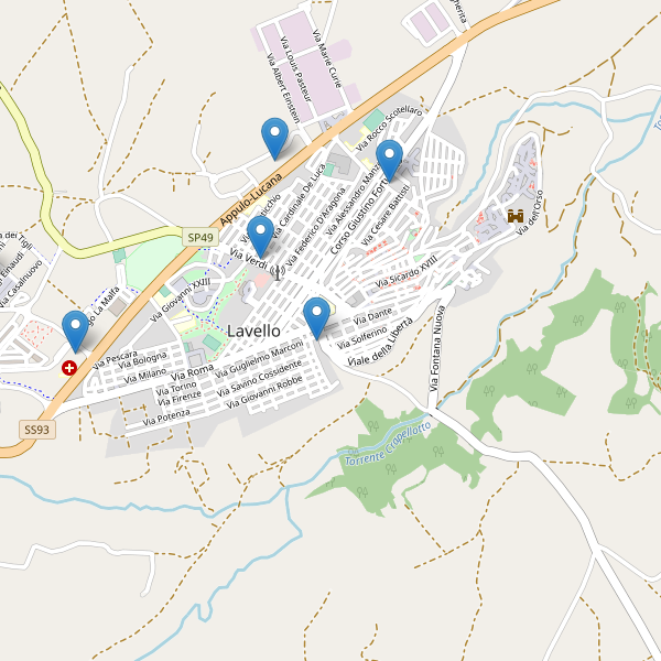 Thumbnail mappa supermercati di Lavello