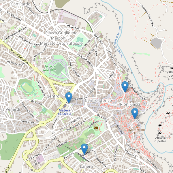 Thumbnail mappa taxi di Matera