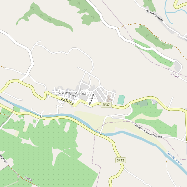 Thumbnail mappa stradale di Anoia