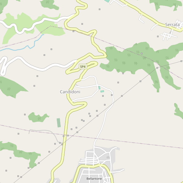 Thumbnail mappa stradale di Candidoni
