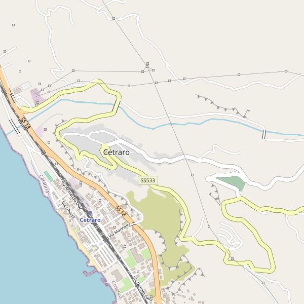 Thumbnail mappa hotel di Cetraro