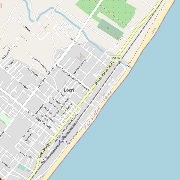 Thumbnail mappa stradale di Locri
