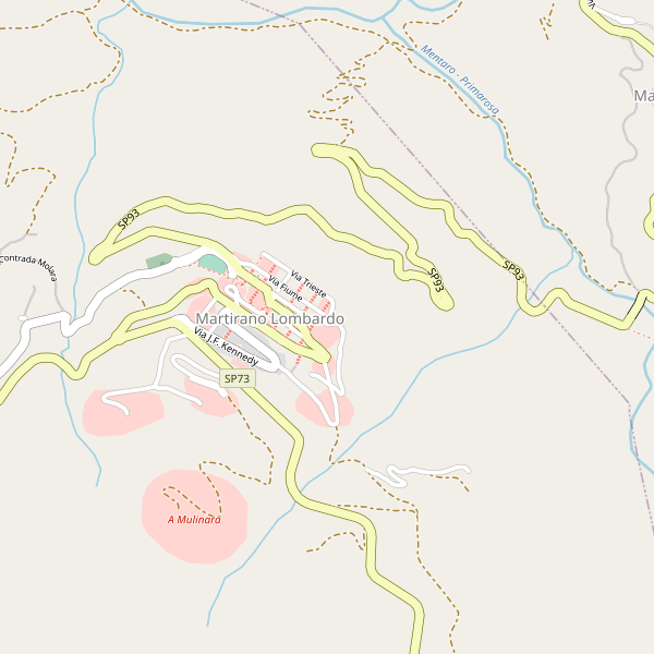 Thumbnail mappa stradale di Martirano Lombardo