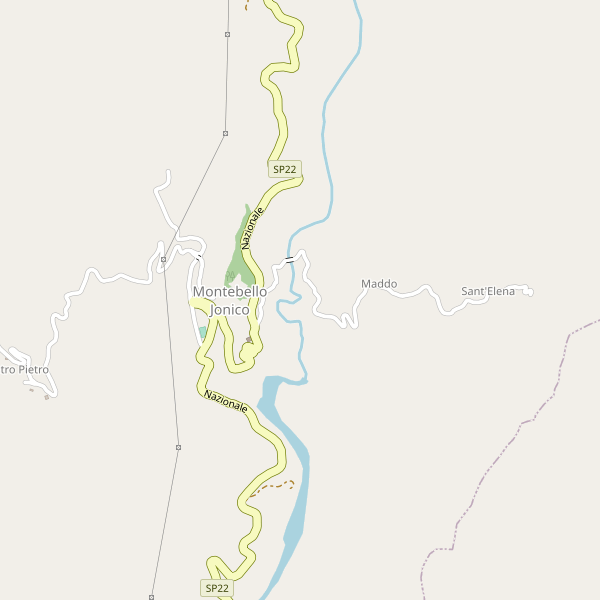 Thumbnail mappa stradale di Montebello Ionico