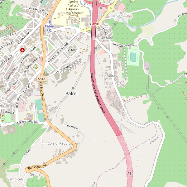 Thumbnail mappa stradale di Palmi