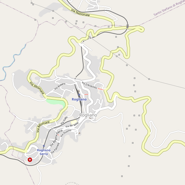 Thumbnail mappa stradale di Rogliano