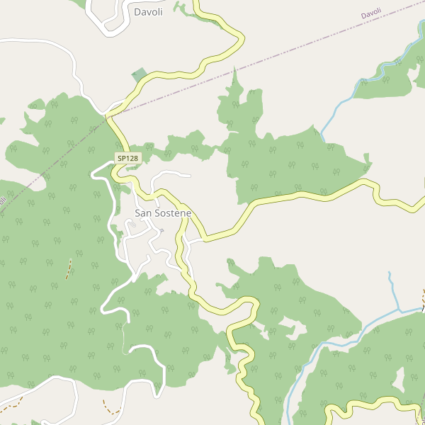 Thumbnail mappa stradale di San Sostene