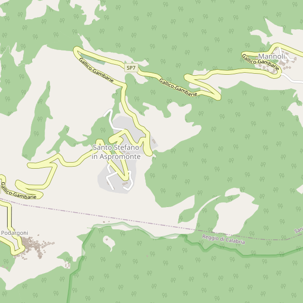 Thumbnail mappa stradale di Santo Stefano in Aspromonte