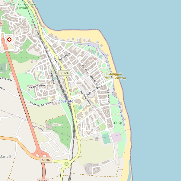 Thumbnail mappa stradale di Soverato
