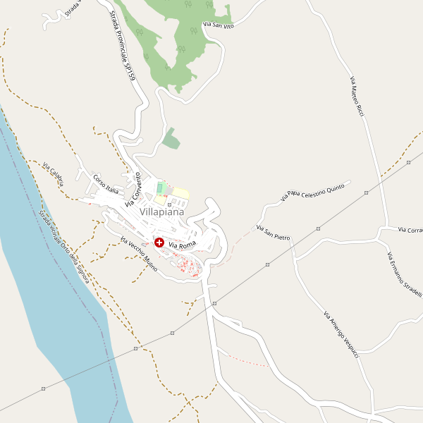 Thumbnail mappa stradale di Villapiana