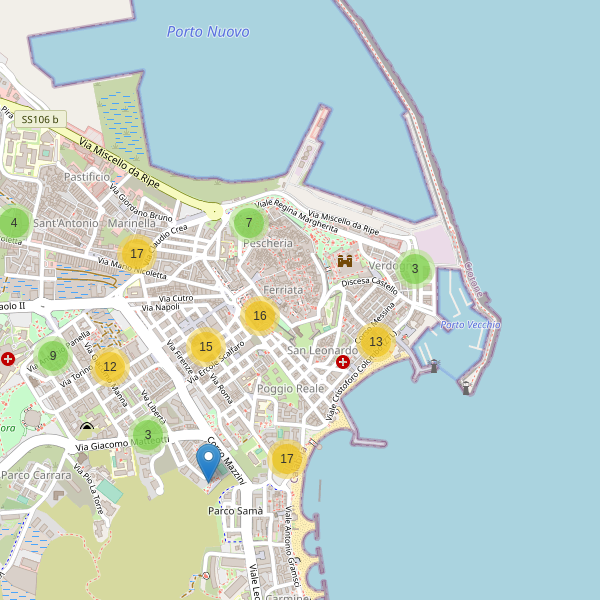 Thumbnail mappa bar di Crotone