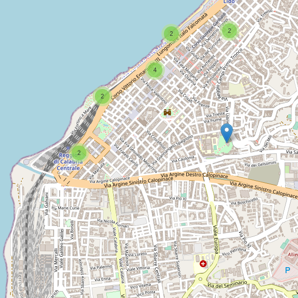 Thumbnail mappa monumenti di Reggio di Calabria