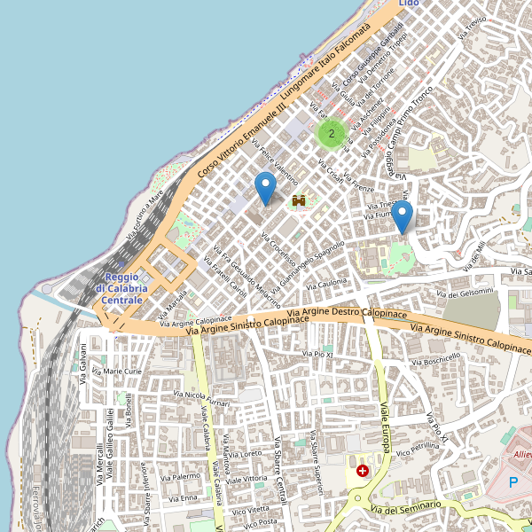 Thumbnail mappa musei Reggio di Calabria