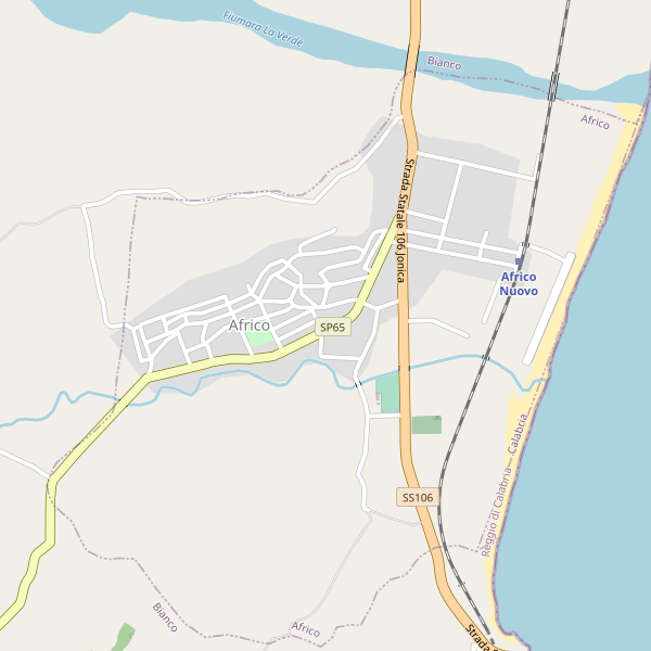 Thumbnail mappa parcheggi di Africo