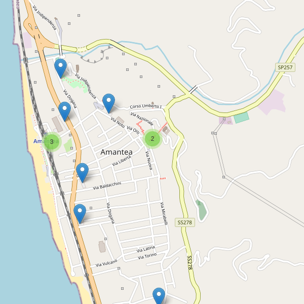 Thumbnail mappa parcheggi di Amantea