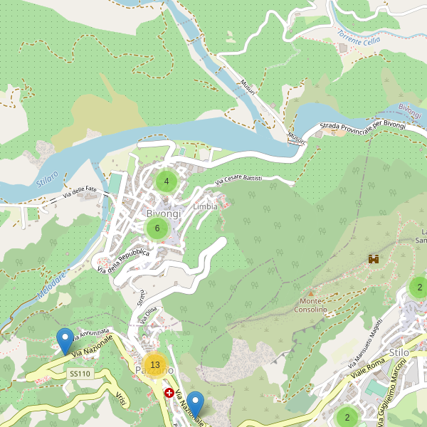 Thumbnail mappa parcheggi di Bivongi