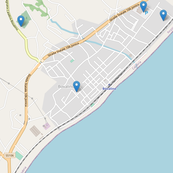 Thumbnail mappa parcheggi di Bovalino