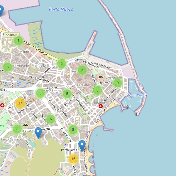 Thumbnail mappa parcheggi di Crotone