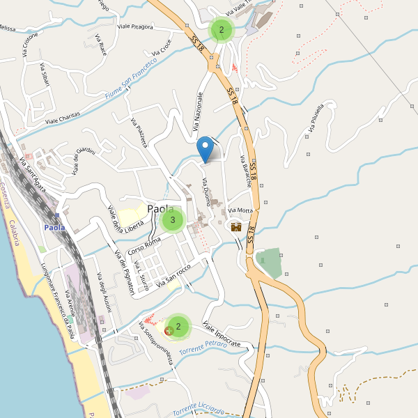 Thumbnail mappa parcheggi di Paola