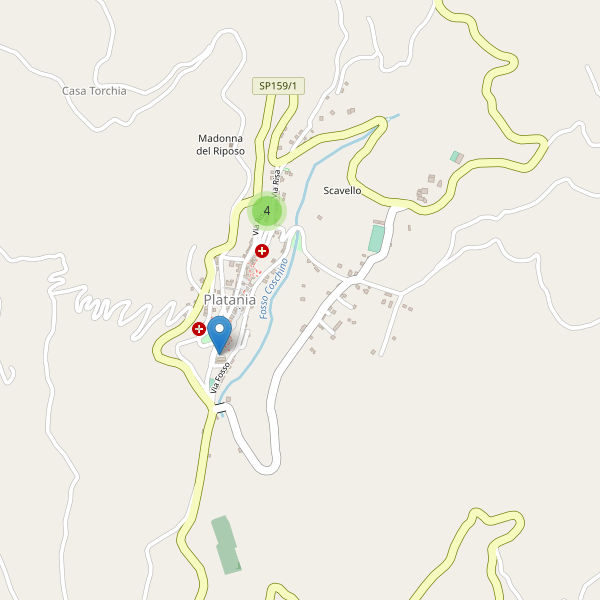 Thumbnail mappa parcheggi di Platania