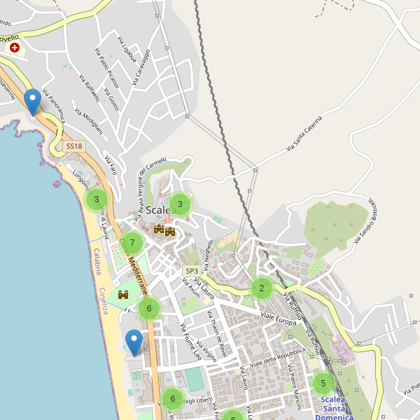 Thumbnail mappa parcheggi di Scalea
