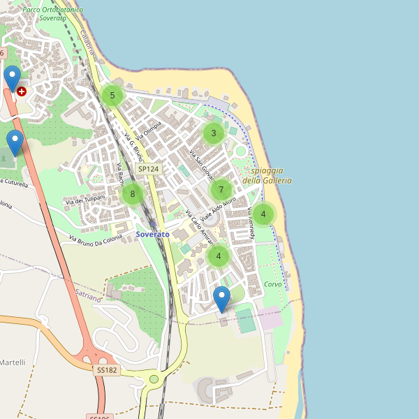 Thumbnail mappa parcheggi di Soverato