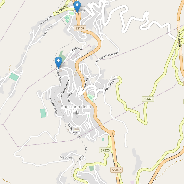 Thumbnail mappa parcheggi di Spezzano della Sila