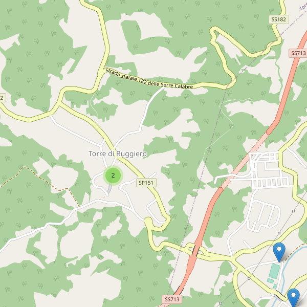 Thumbnail mappa parcheggi di Torre di Ruggiero