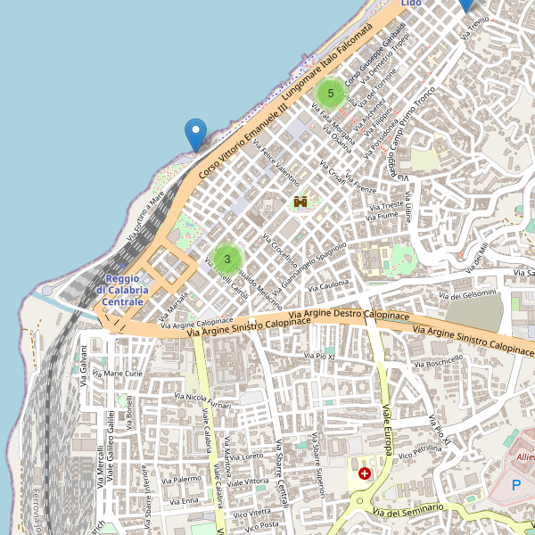 Thumbnail mappa ristoranti Reggio di Calabria