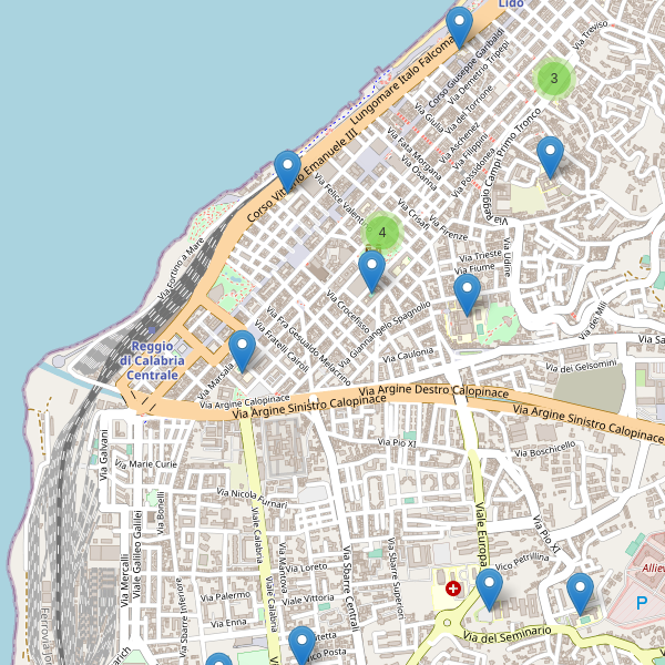 Thumbnail mappa scuole di Reggio di Calabria