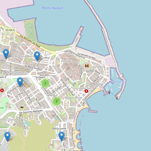 Thumbnail mappa supermercati di Crotone
